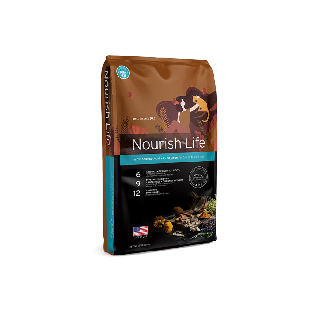 nurturepro Nourish Life Slow Cooked Alaskan Salmon Cat Dry Food for All Life Stages 5.7kg