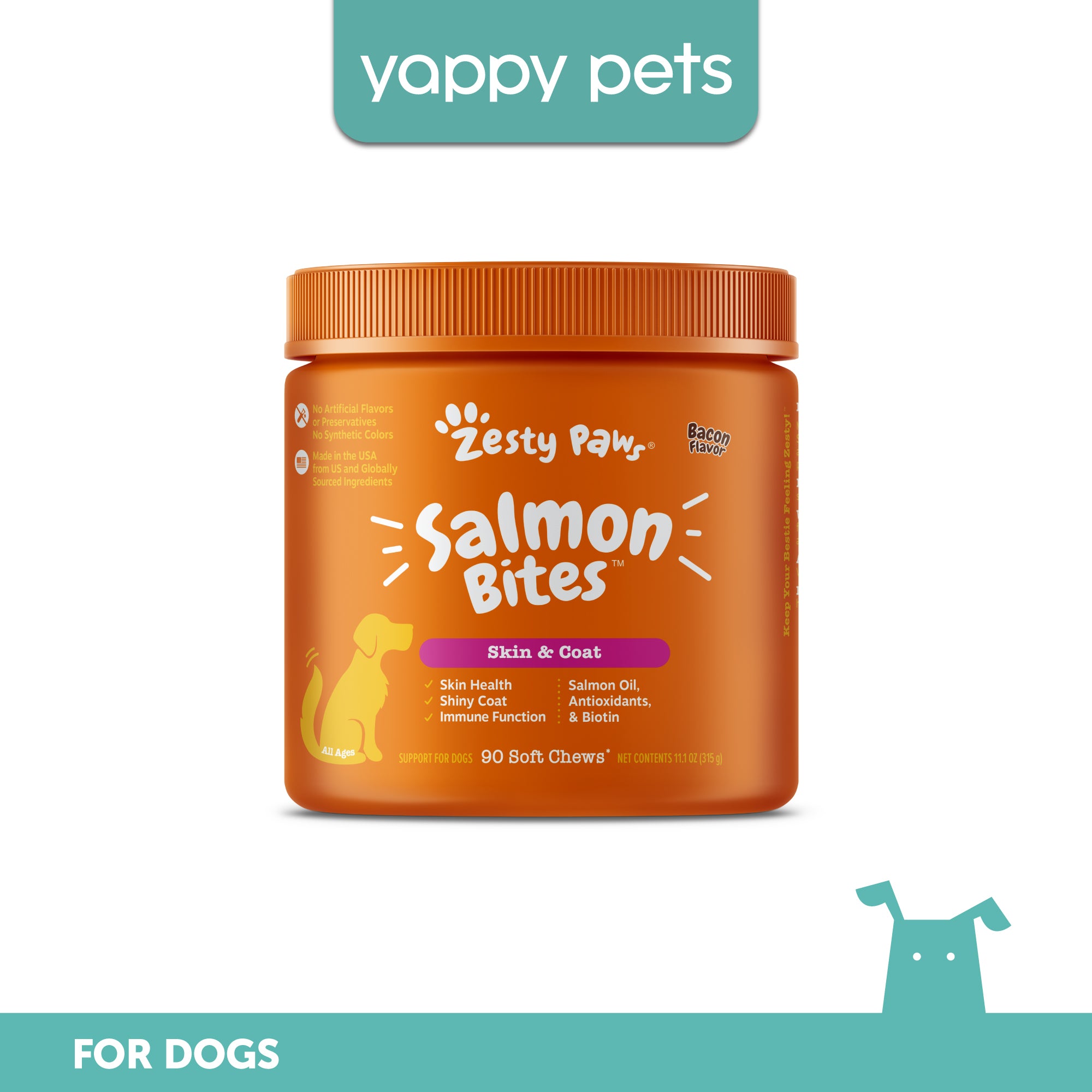 Zesty Paws Salmon Bites for Dogs