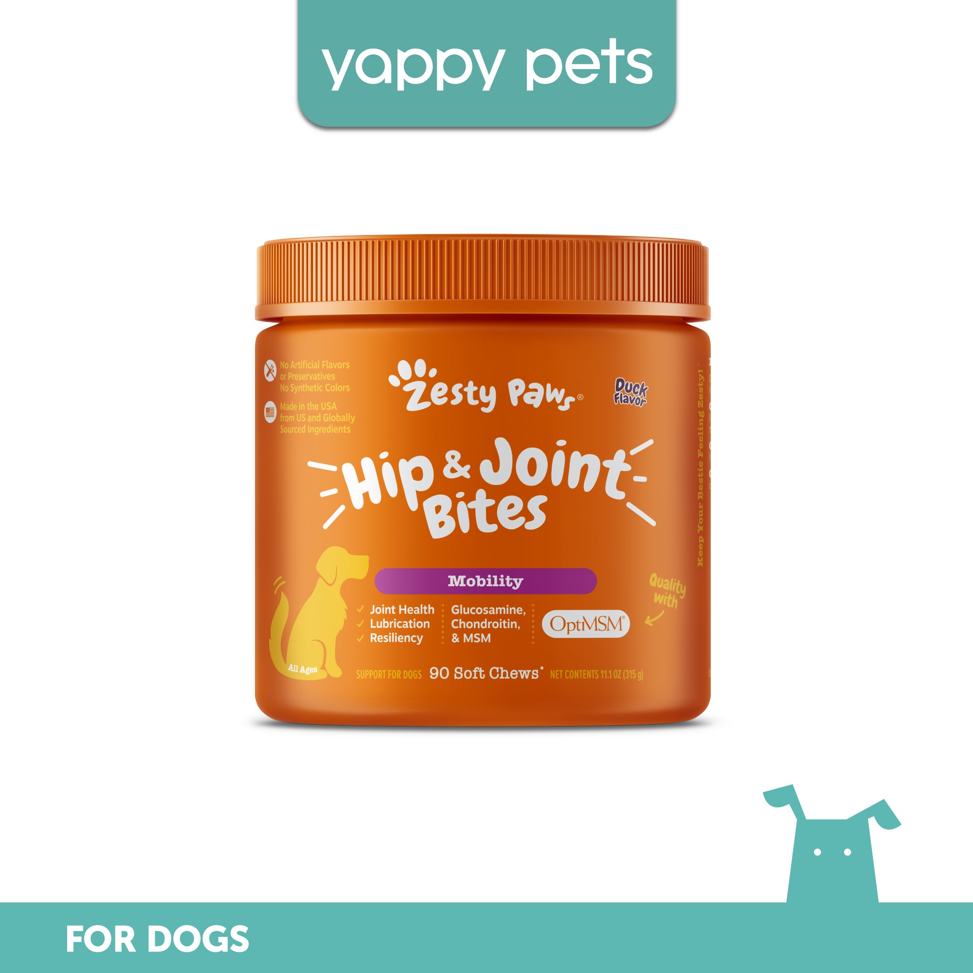 Zesty Paws Hip & Joint Bites for Dogs