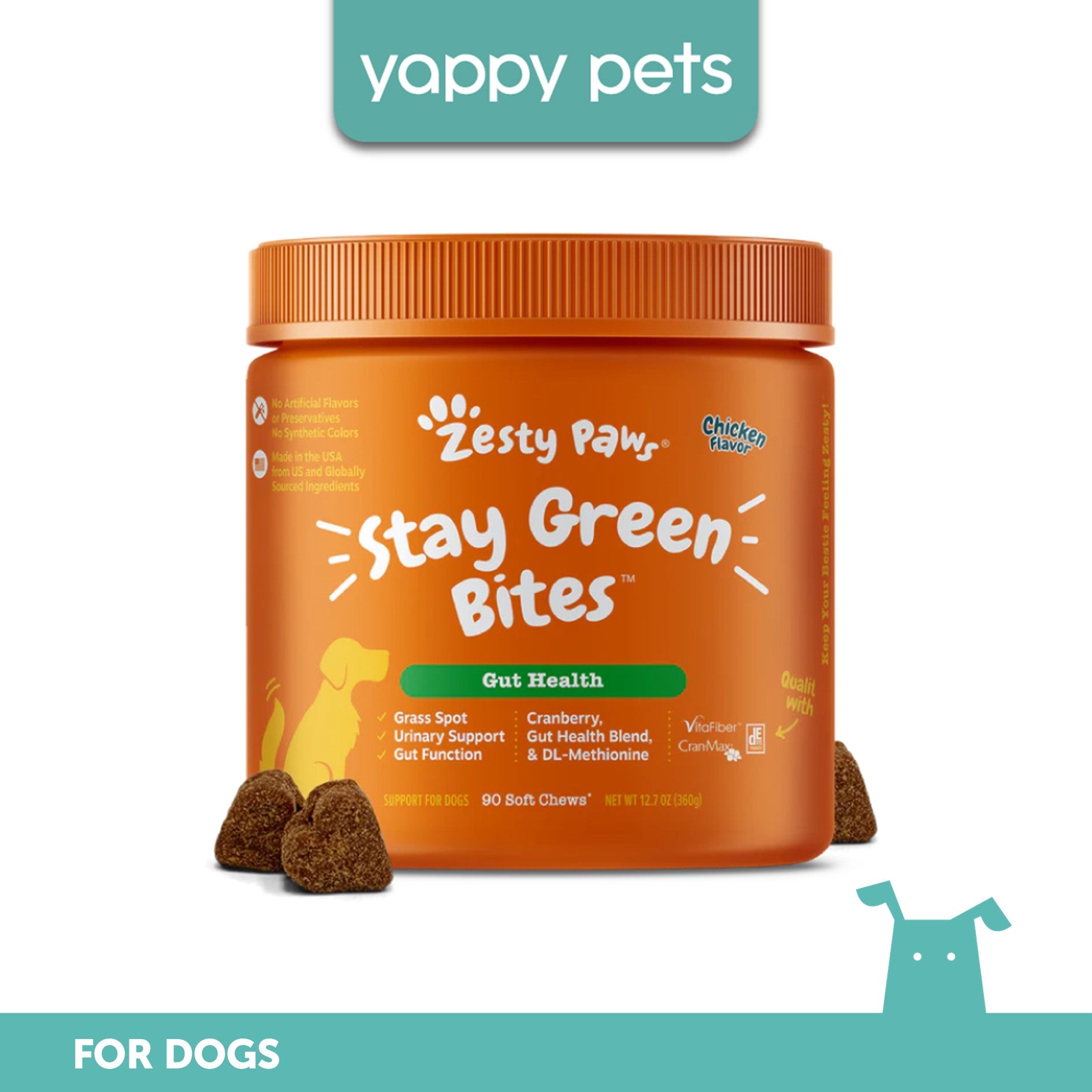 Zesty Paws Stay Green Bites for Dogs