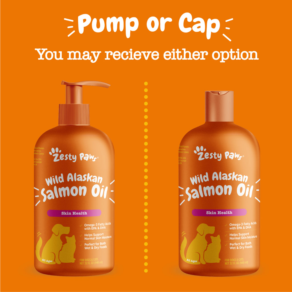 Zesty Paws Pure Wild Alaskan Salmon Oil for Cats and Dogs