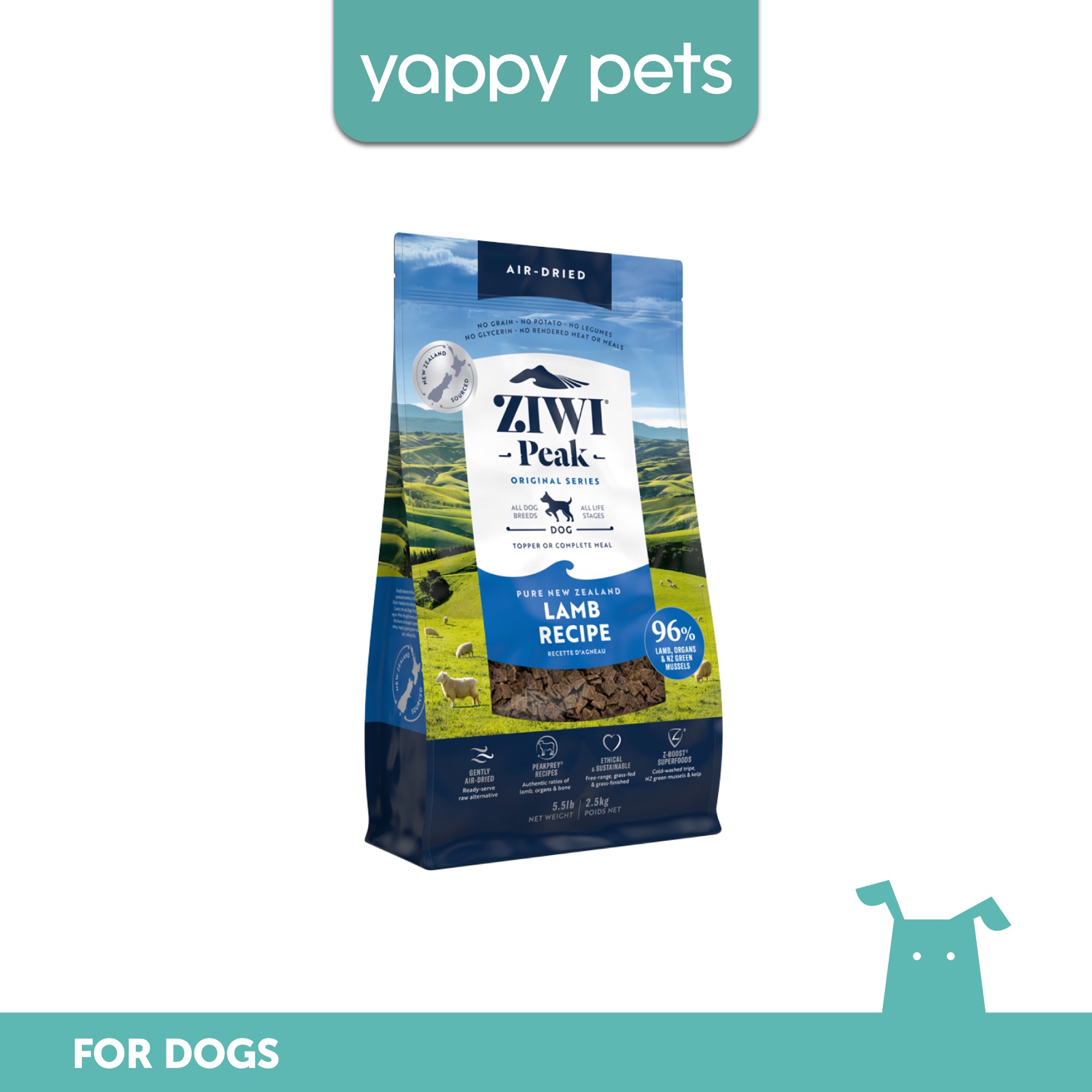 Ziwi Peak Original Series Air Dried Lamb Recipe Dog Food