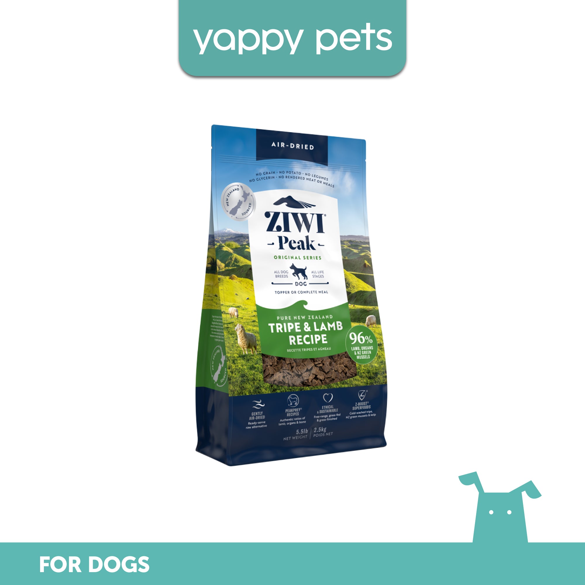 Ziwi Peak Original Series Air Dried Tripe & Lamb Recipe Dog Food