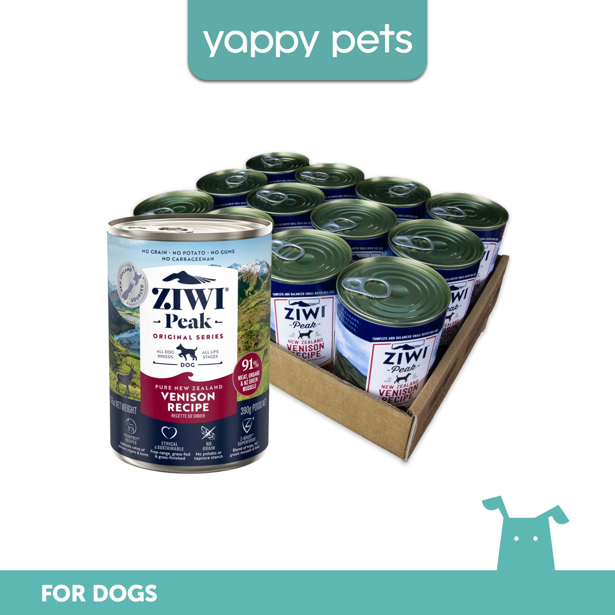 Ziwi Peak Original Series Venison Recipe Wet Dog Food