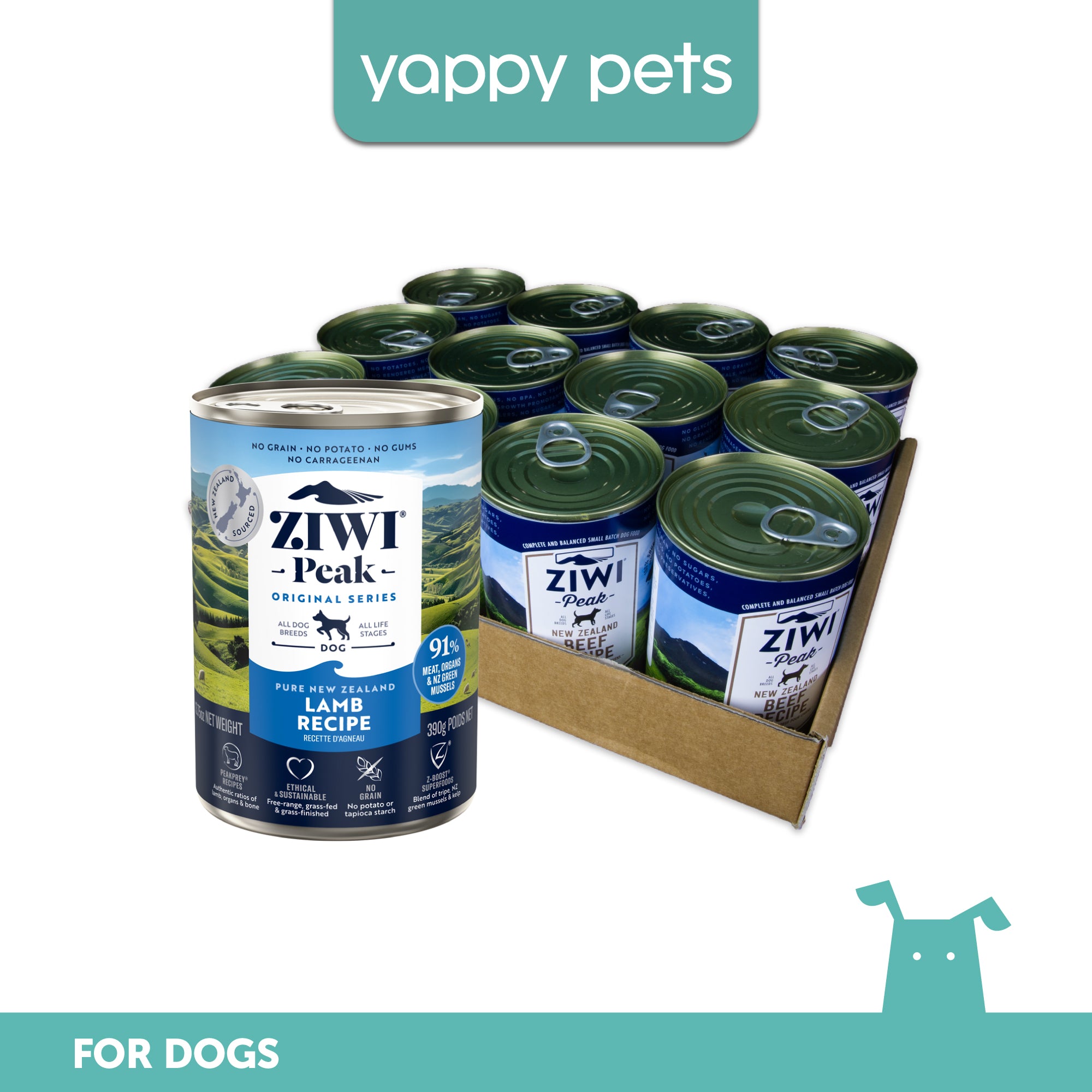 Ziwi Peak Original Series Lamb Recipe Wet Dog Food