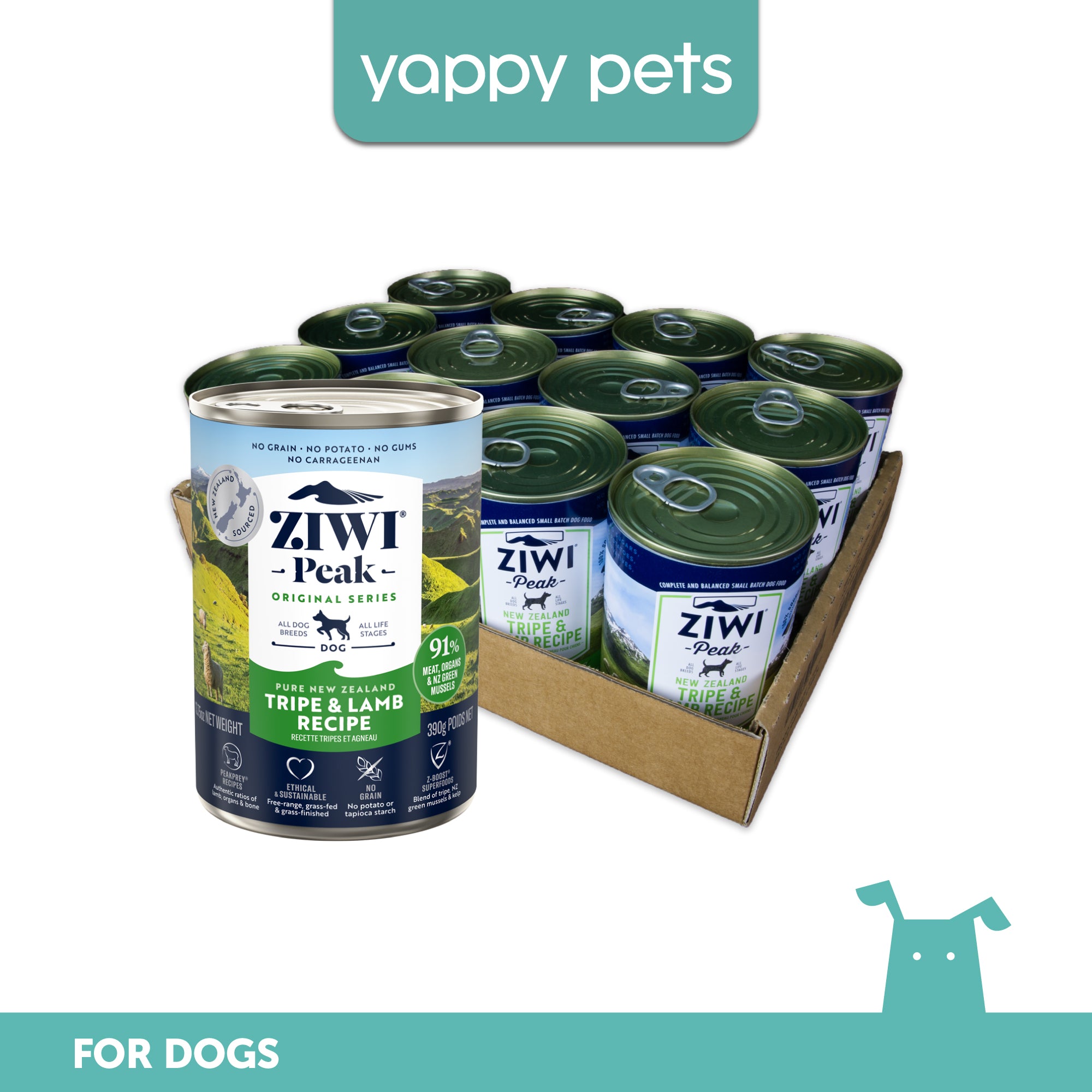 Ziwi Peak Original Series Tripe & Lamb Recipe Wet Dog Food