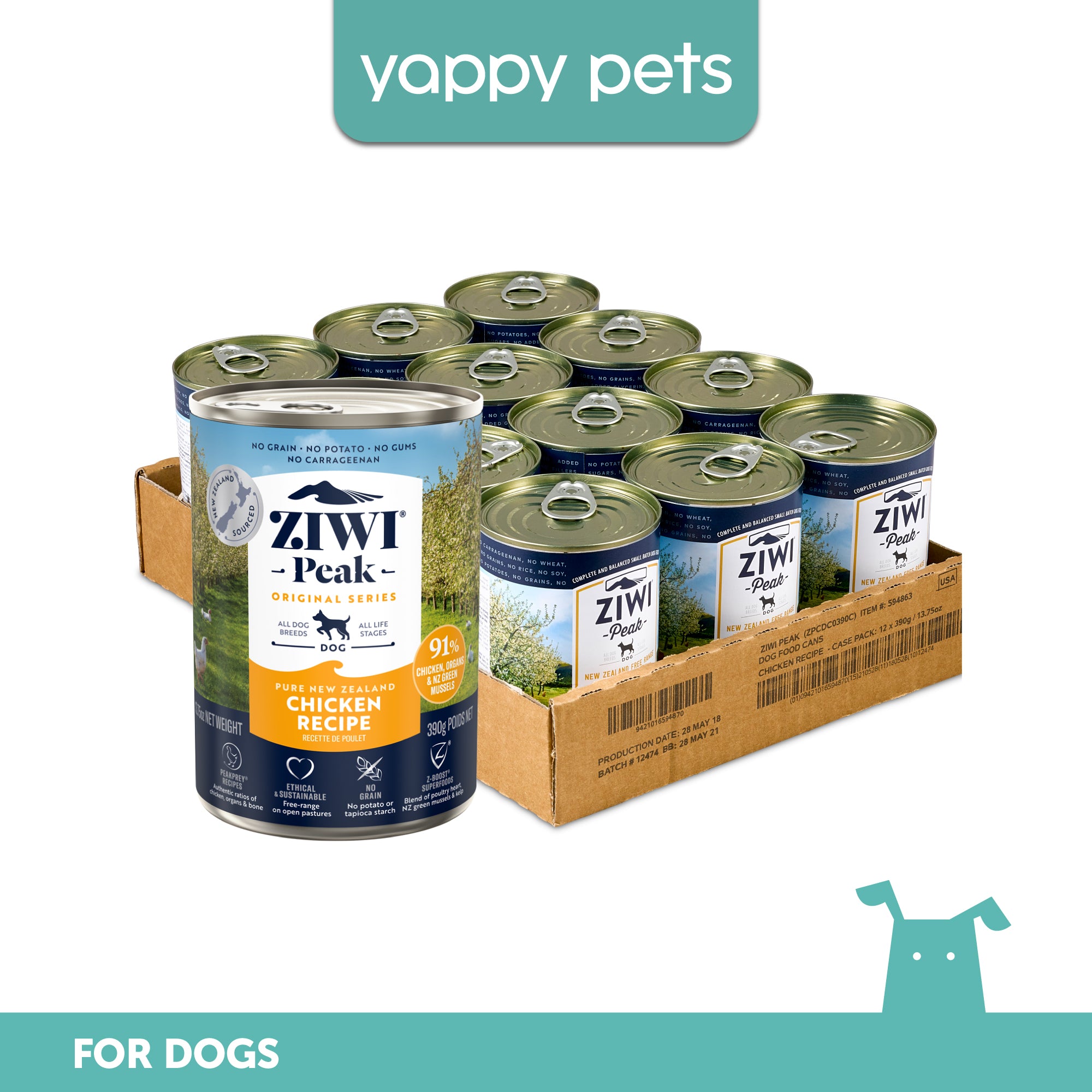 Ziwi Peak Original Series Chicken Recipe Wet Dog Food