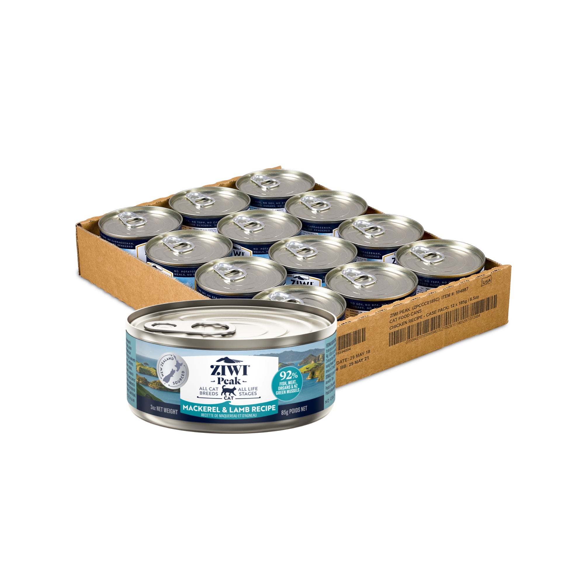 Ziwi Peak Originals Wet Cat Food 85g x 24 (Carton)