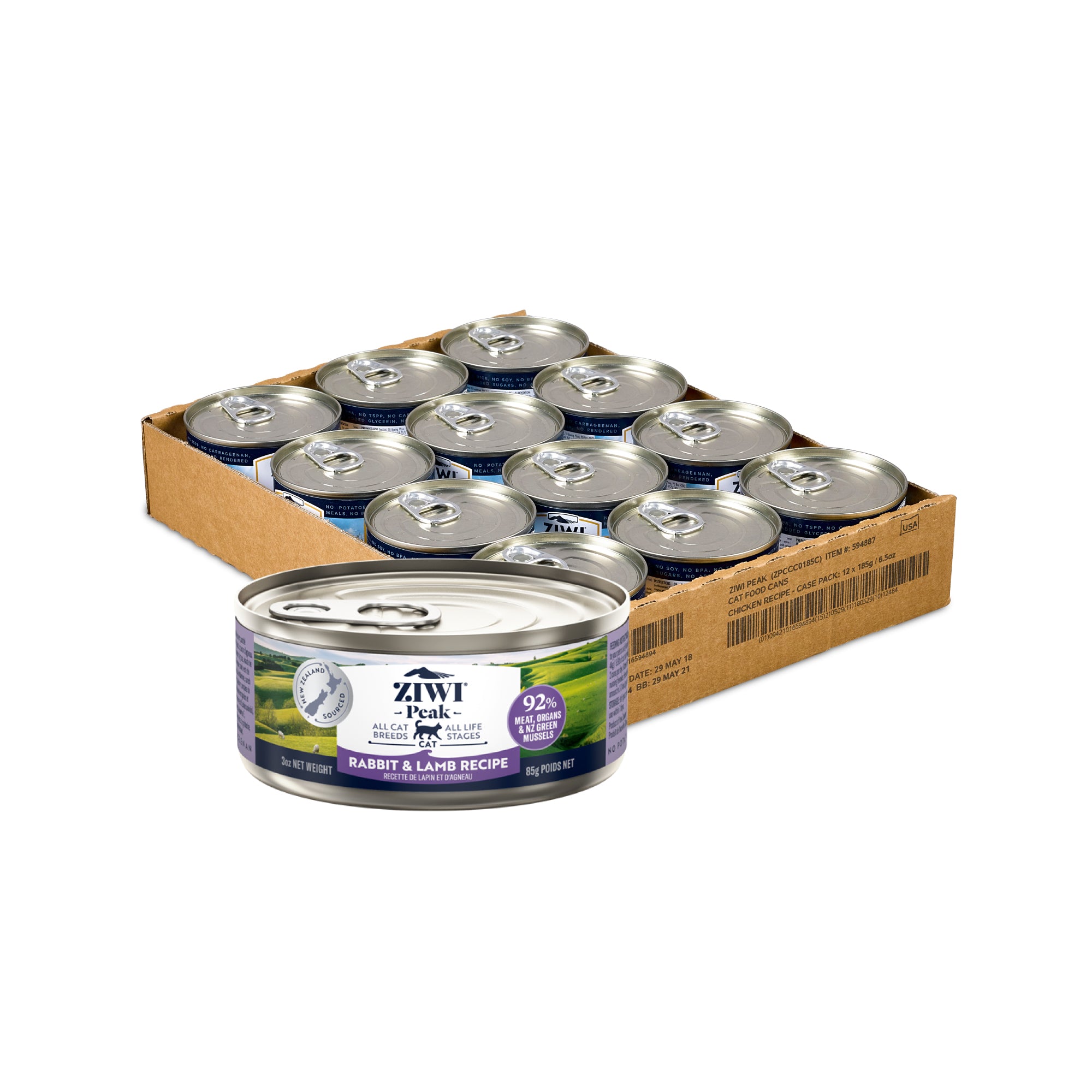 Ziwi Peak Originals Wet Cat Food 85g x 24 (Carton)