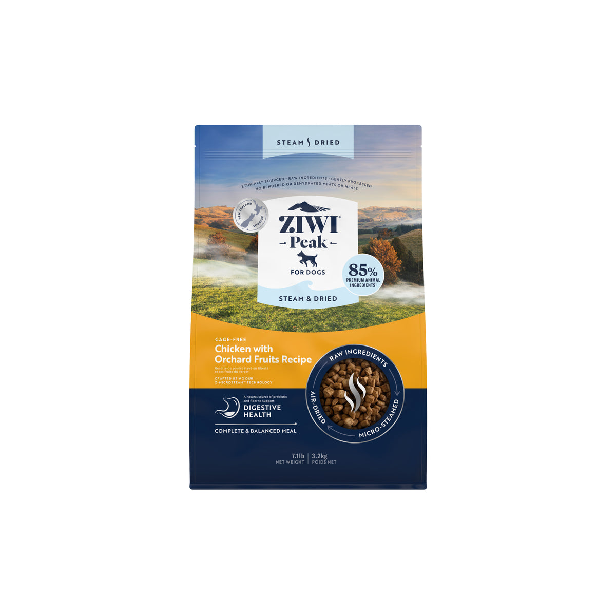 Ziwi Peak Steam & Dried Chicken with Orchard Fruits Recipe Dog Food