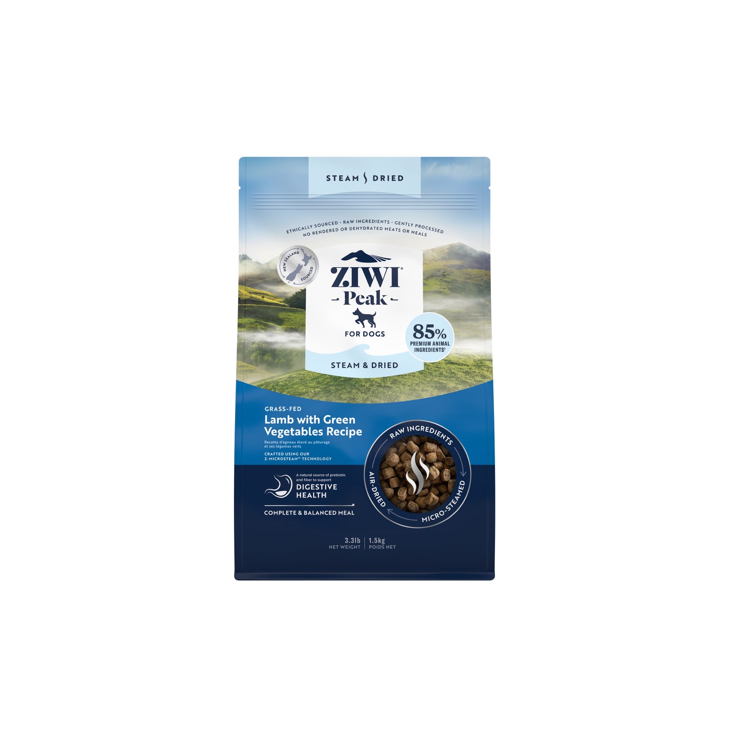 Ziwi Peak Steam & Dried Dog Food 1.5kg