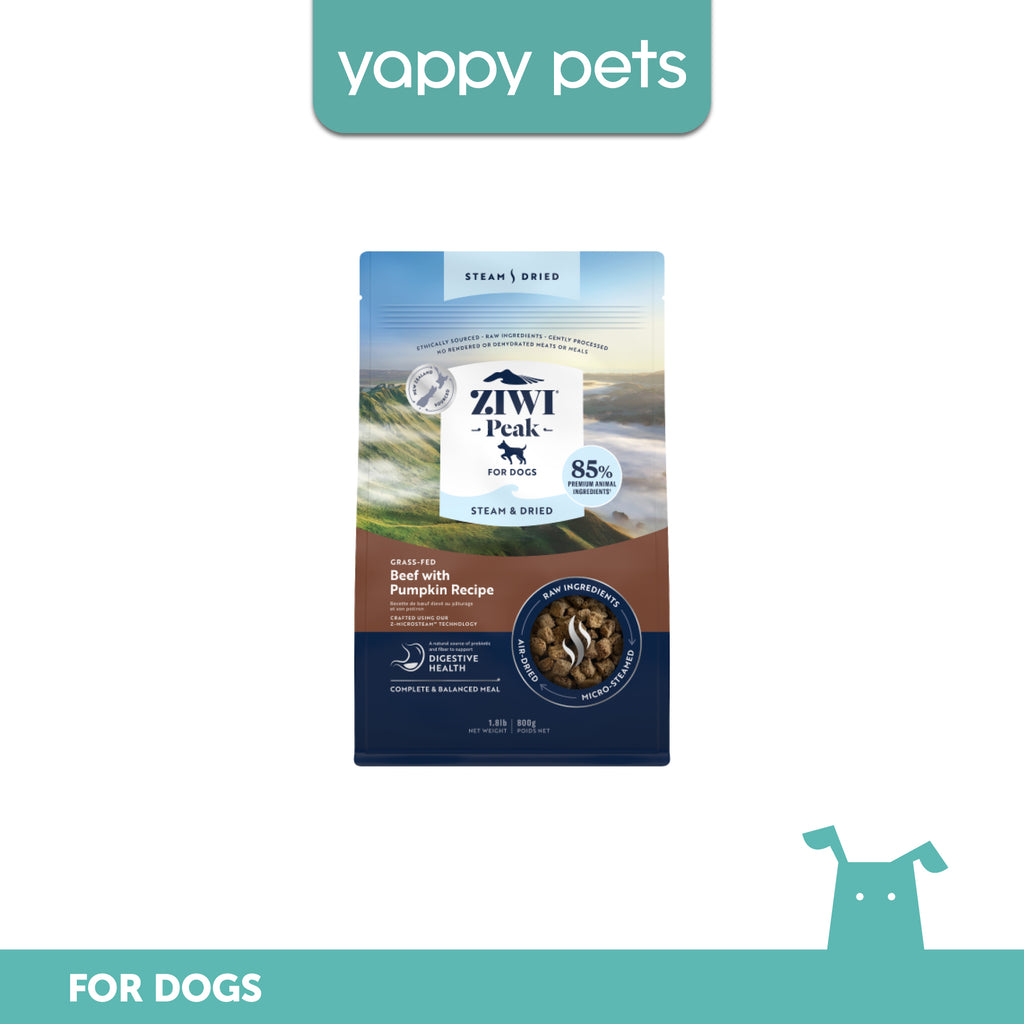 Ziwi Peak Steam & Dried Beef with Pumpkin Recipe Dog Food
