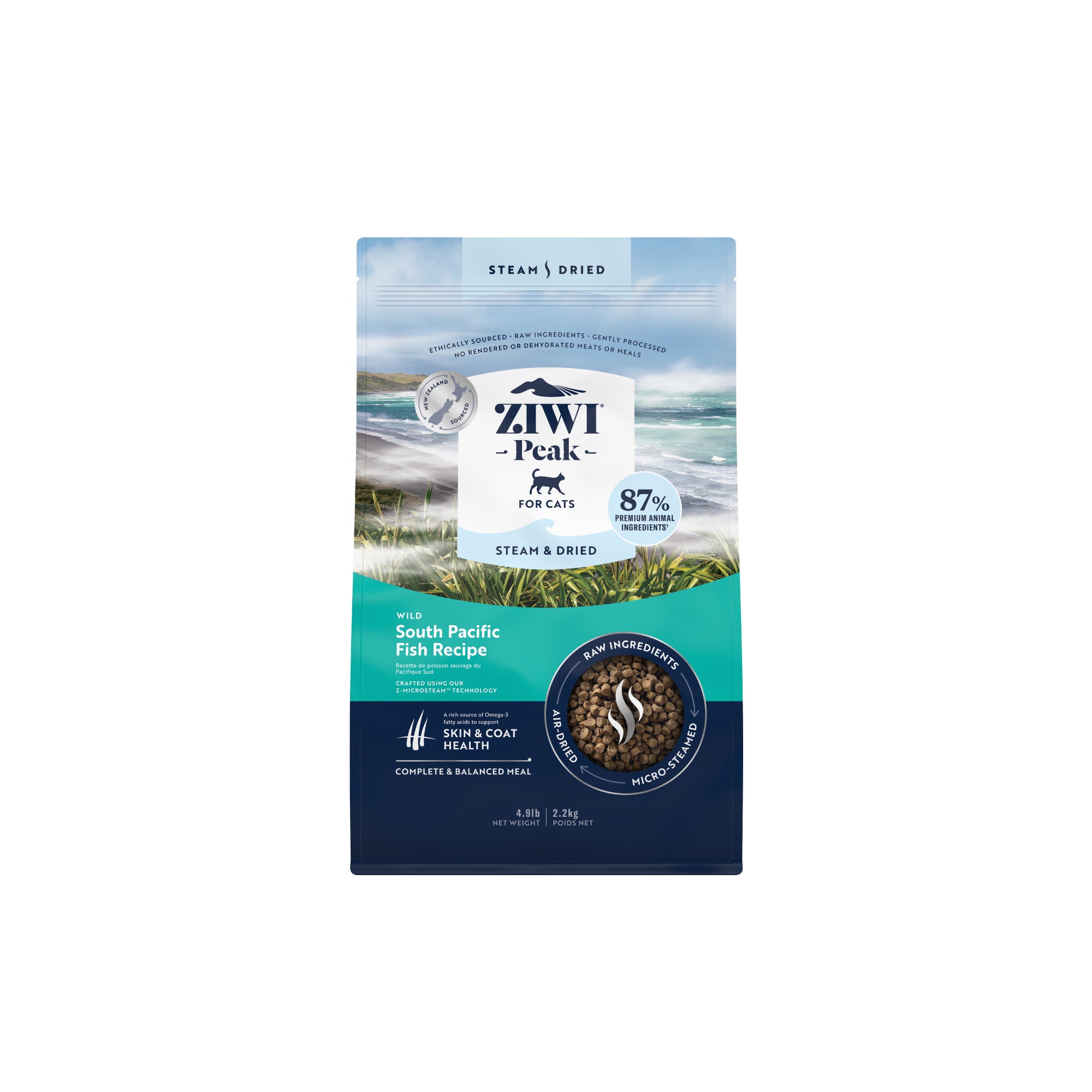 Ziwi Peak Steam & Dried Wild South Pacific Fish Recipe Cat Food