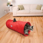 KONG Cat Active Play Spaces Tunnel Red