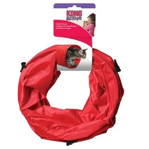 KONG Cat Active Play Spaces Tunnel Red