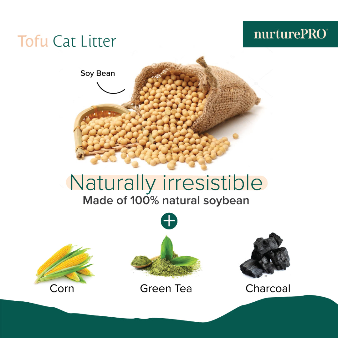 NurturePRO Pawsoft Tofu Cat Litter 7L