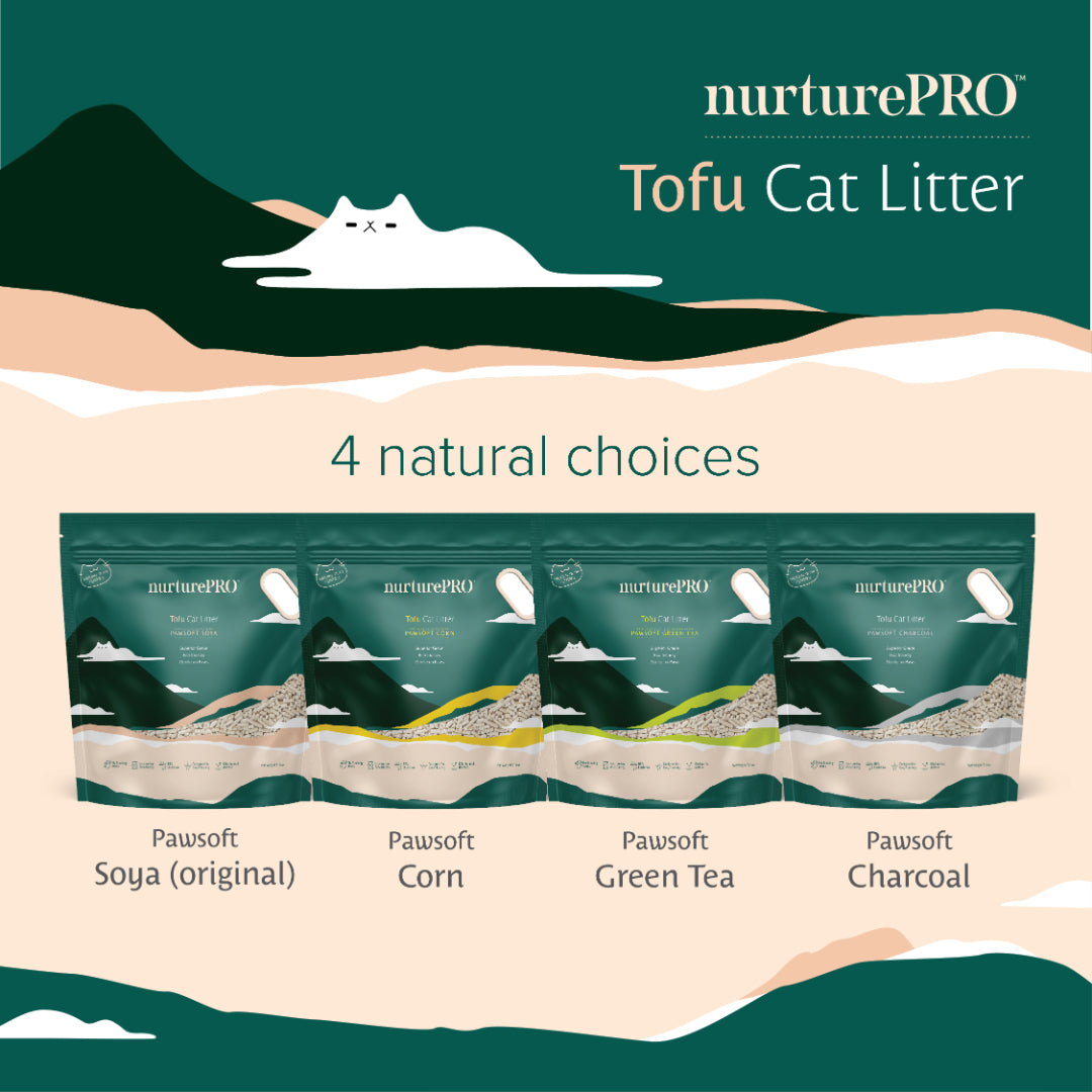 NurturePRO Pawsoft Tofu Cat Litter 7L