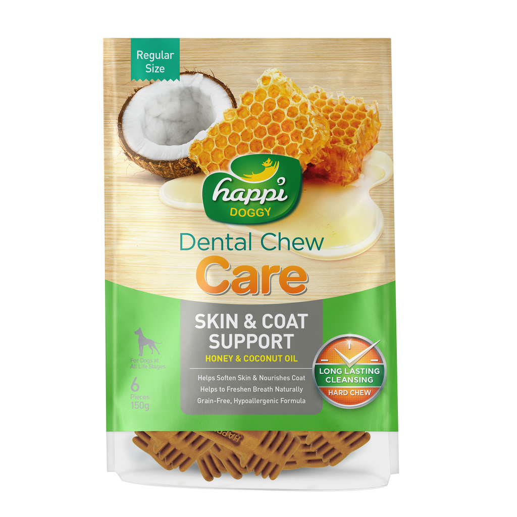Happi Skippi Doggy Care Regular 4 inch Dental Chew 150g