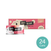 Daily Delight Jelly Fresh and Shredded Meat Skipjack Tuna White with Carrot Grain-Free Cat Wet Food 80g Carton Deal